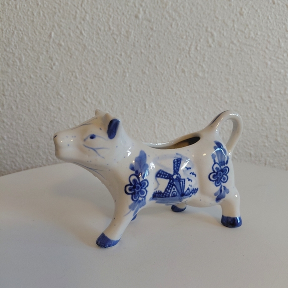 Delft Blue Pottery Holland Cow Creamer Vintage In great pre-owned condition. No - Picture 16 of 16